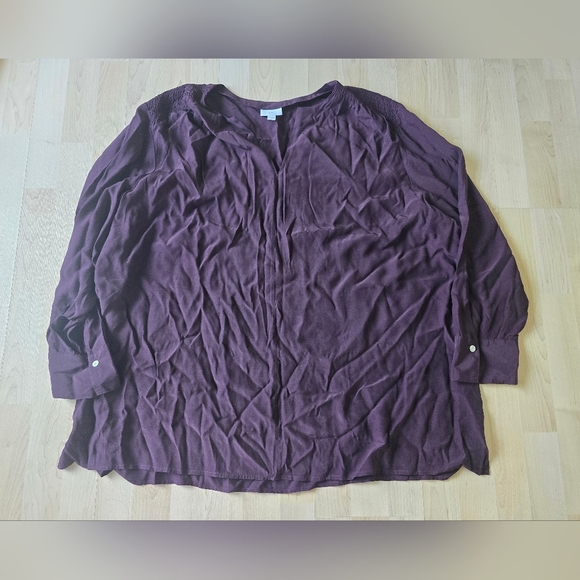 J. Jill Tunic Deep Purple Size 4x - Picture 2 of 8